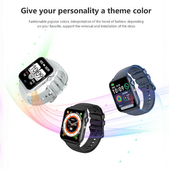 BlackView R30 Max 47mm Smartwatch με Παλμογράφο (Ασημί)