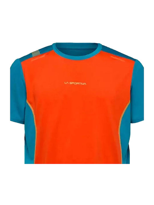 Tracer Спортна тениска Cherry Tomato/tropic Blue