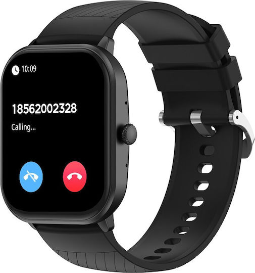 Denver SWC-187 42mm Smartwatch with Heart Rate Monitor Black