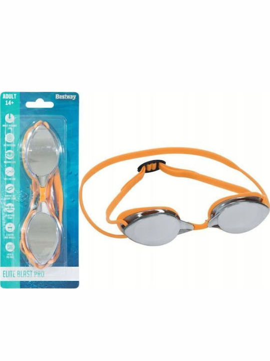 Bestway Elite Blast Pro Γυαλιά Κολύμβησης Ενηλίκων με Αντιθαμβωτικούς Φακούς Κίτρινα