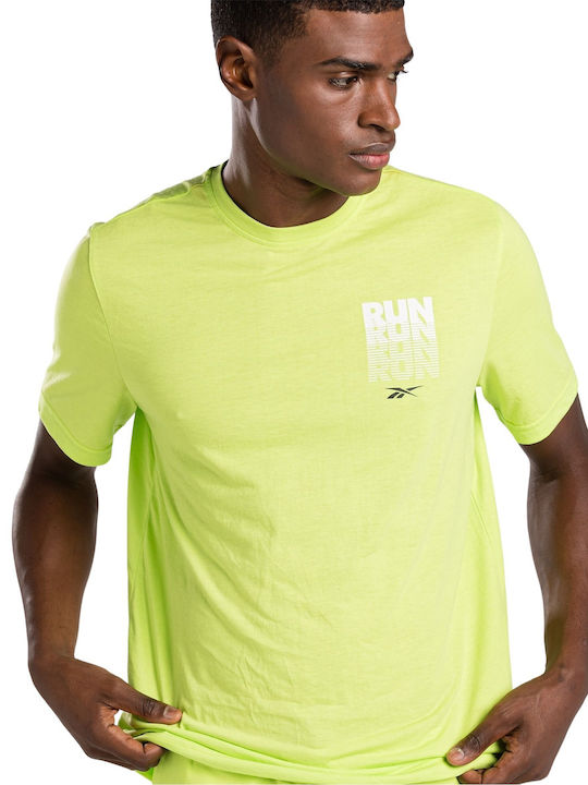 Run Graphic Αθλητικό T-shirt Laser Lime F23.
