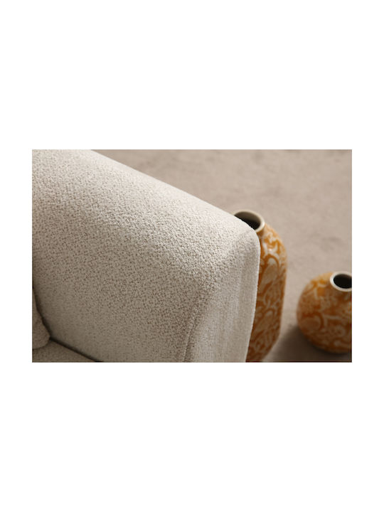 Lyke Three-Seater Couch Bed Cream 228x88x75 cm