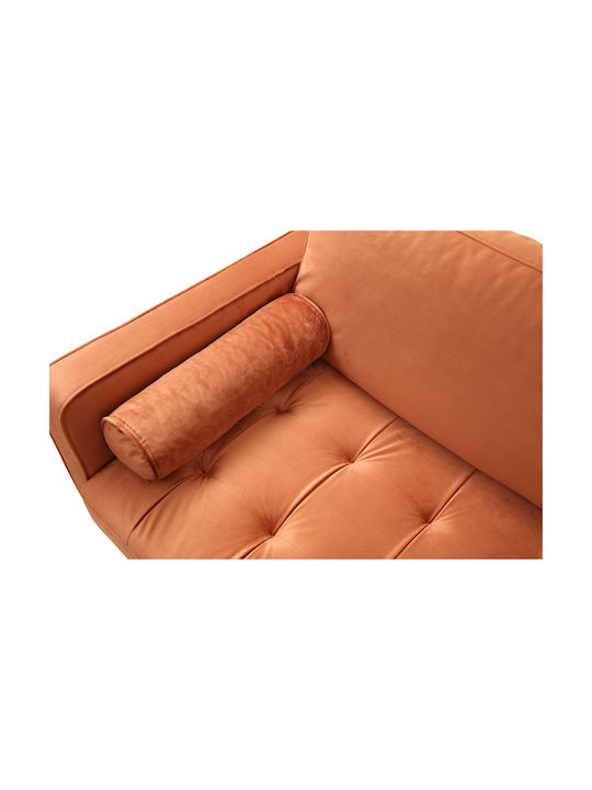 Rome Dreisitzer Sofa Orange 215x70x90cm