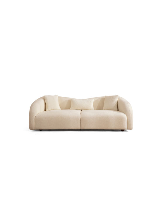 Venedik Canapea Cu Trei Locuri Crem 236x91x76cm