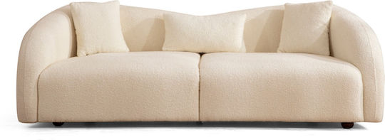 Venedik Dreisitzer Sofa Creme 236x91x76cm