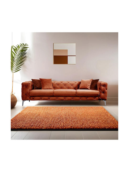 Three-Seater Couch Orange 245x95x73 cm