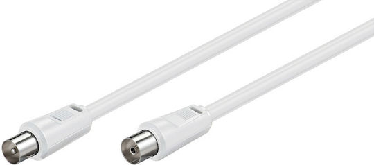 Antenna Cable Coax male - Coax female White 5m (03.003.0061) 1pcs