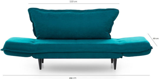 Vino Doppelsitzer Sofa Bett Petrol 120x50x38cm