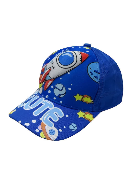 Brims and Trims Kids' Hat Jockey Fabric Blue