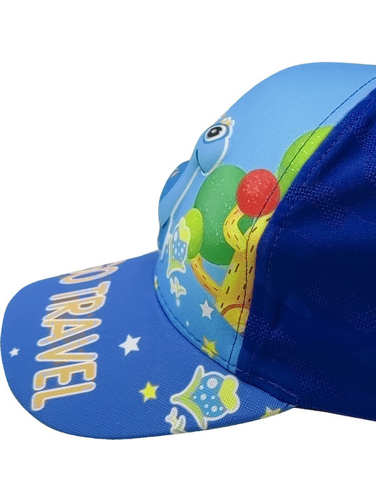 Kids' Hat Jockey Fabric Brims Trims Blue