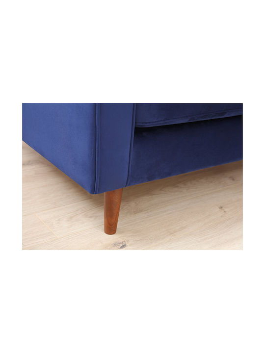 Rome Τριθέσιος Καναπές Navy Blue 215x70x90εκ.