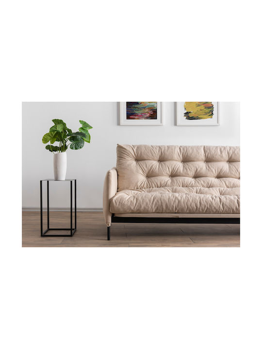 Renge Τριθέσιος Καναπές Κρεβάτι Cream 200x82x92εκ.