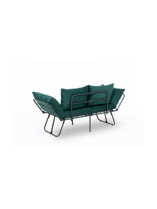 Viper Two-Seater Sofa Bed Petrol 150x60x78 cm