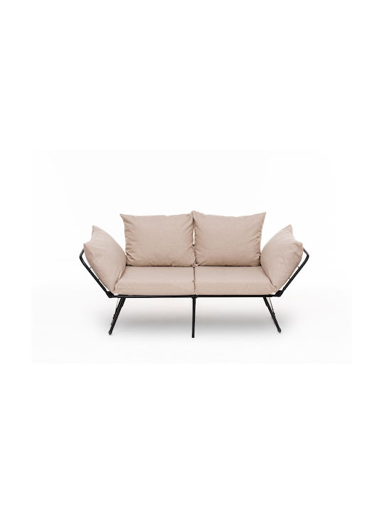 Viper Διθέσιος Καναπές Κρεβάτι Cream 150x60x78εκ.