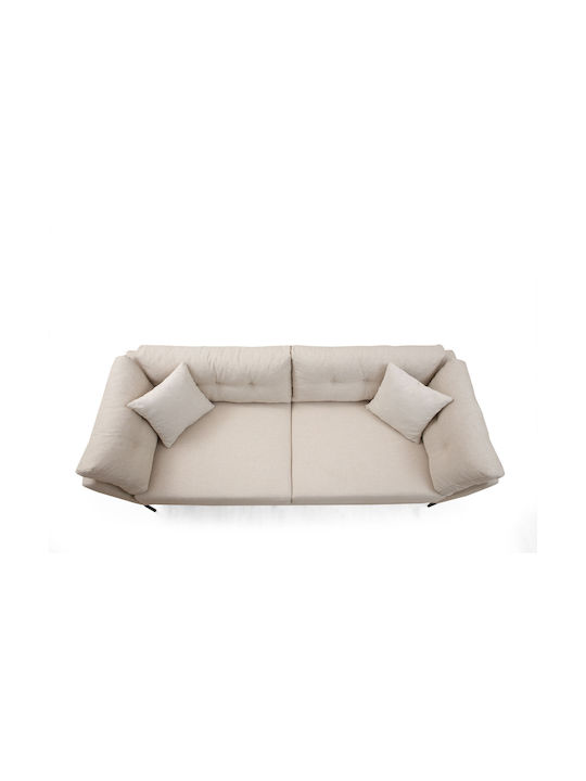 Mapa Three-Seater Couch Cream 214x90x84 cm
