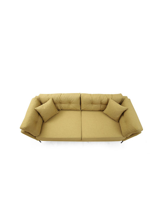 Mapa Cu trei locuri Canapea Greenish Yellow 214x90x84cm.