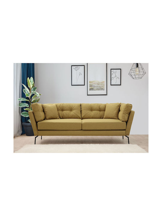 Mapa Cu trei locuri Canapea Greenish Yellow 214x90x84cm.