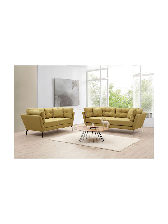 Mapa Cu trei locuri Canapea Greenish Yellow 214x90x84cm.