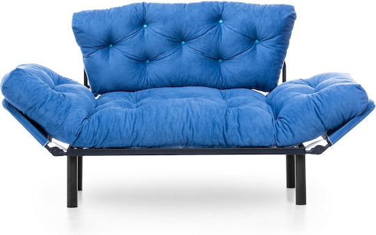 Nitta Canapea Cu Două Locuri Pat Albastru Marin 155x70x85cm