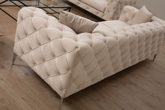 Como Dreisitzer Sofa Ecru 237x90x70cm