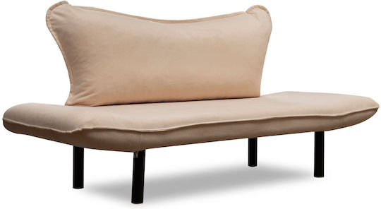 Διθέσιος Καναπές Cream 140x65x70εκ.