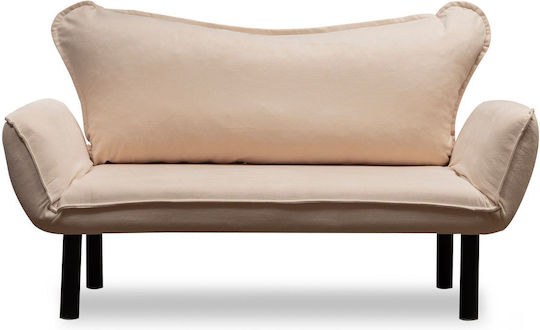Διθέσιος Καναπές Cream 140x65x70εκ.