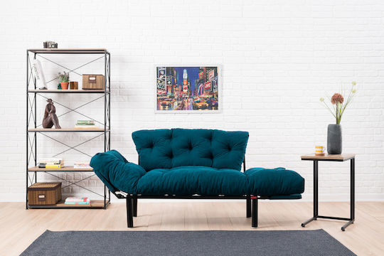 Doppelsitzer Sofa Petrol Blau 155x70x85cm