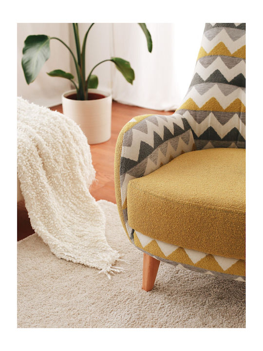 Zikzak Armchair Armchair - Berzera Multi-yellow 75x88x95cm