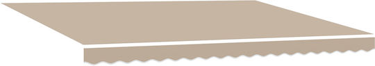 vidaXL Awning fabric Beige 3.5x4.5m