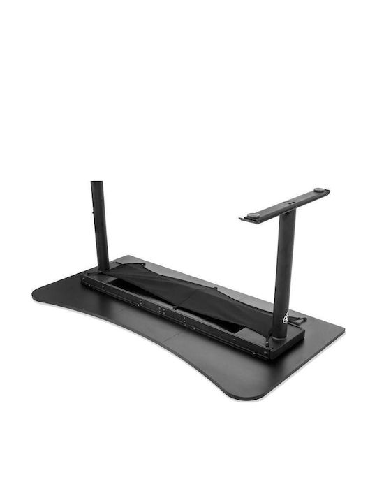 Gaming Office Arena Wooden Black with Metal Legs 160x82x70cm