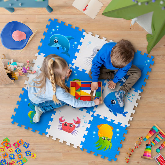 Puzzle De Podea Interactiv Cu Animăluțe 9 Piese