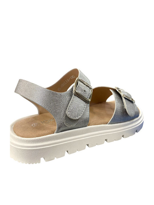 Kinder Sandalen Anatomisch Silber