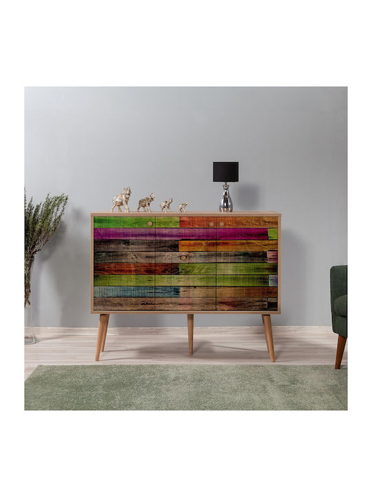 Μπουφές Mega Ξύλινος Multi 120x36x90cm