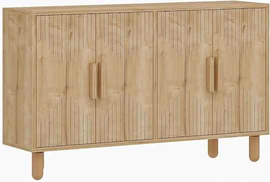 Μπουφές Roger Ξύλινος Oak 120x29.6x73.6cm