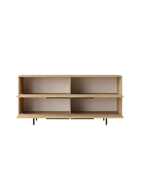 Μπουφές από Ξύλο & Μέταλλο Walnut 160x44.5x74.3cm
