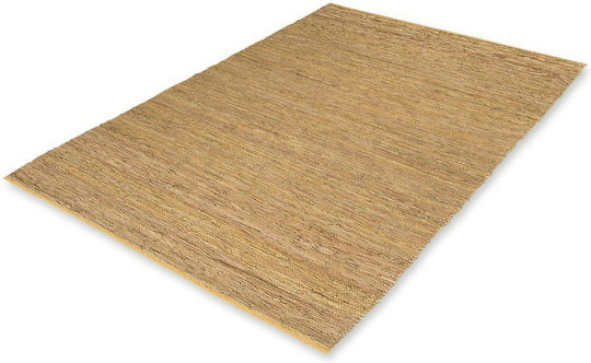 Tapicap Kelim Teppich Rechteckig Leder Beige