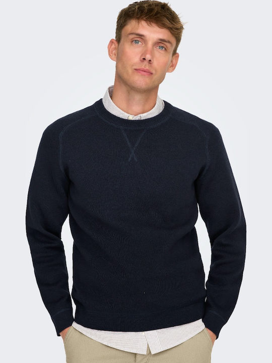 Πουλόβερ Μακρυμάνικο Dark Navy