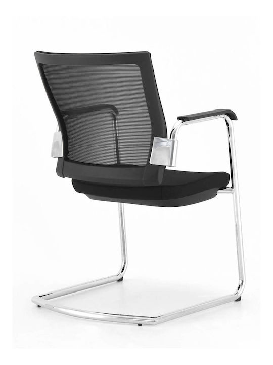 Chair Visitor in Black Color 56x60x87cm 1pcs