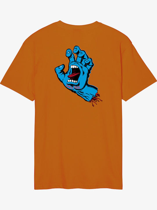 Screaming Hand Chest Tricou Amber