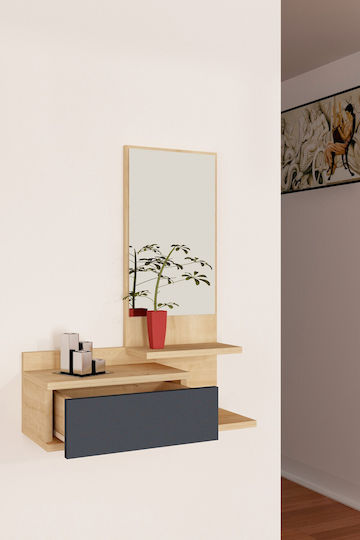 Mobilier de Intrare Oak-anthracite 60x31.3x90cm