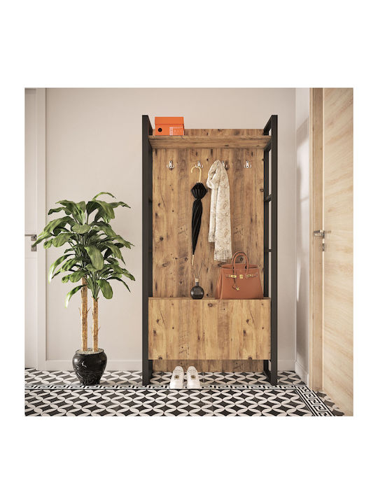 Έπιπλο Εισόδου με Παπουτσοθήκη Pine 90x34x180εκ.