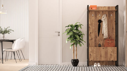 Eingangsmöbel mit Schuhschrank Pine 90x34x180cm