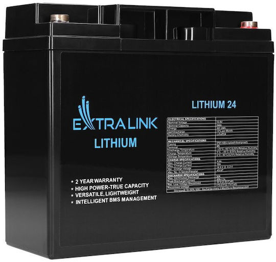 Extralink Lifepo4 Батерия 24Ah 12.8V BMS