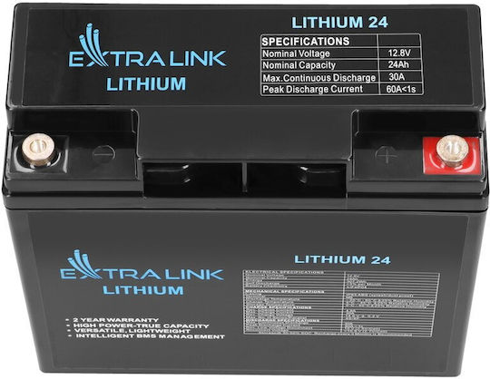 Extralink Lifepo4 Батерия 24Ah 12.8V BMS