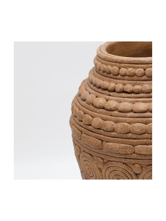 Decorative Vase Brown 22x22x28cm