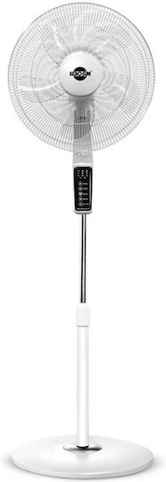 Kerosun Fan Pedestal 60W Diameter 45cm with Remote Control White