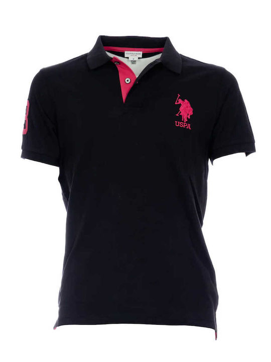 Koru Polo Short Sleeve Blouse Black