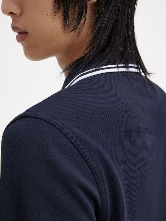 Polo Μπλούζα Μακρυμάνικη Navy/white