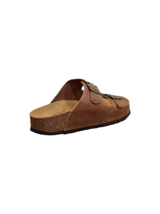 Leather Women's Sandals Brown