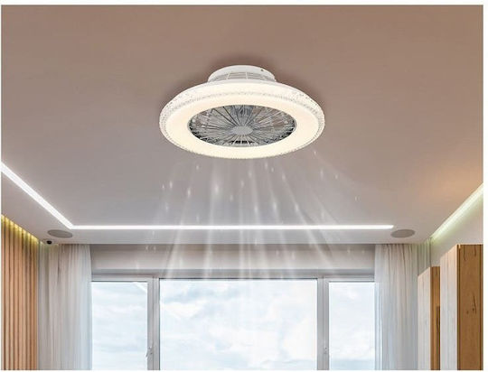 Globo Lighting Corusso Tip Închis (Plafonieră) 50cm Cu Lentile De Mărire Albă